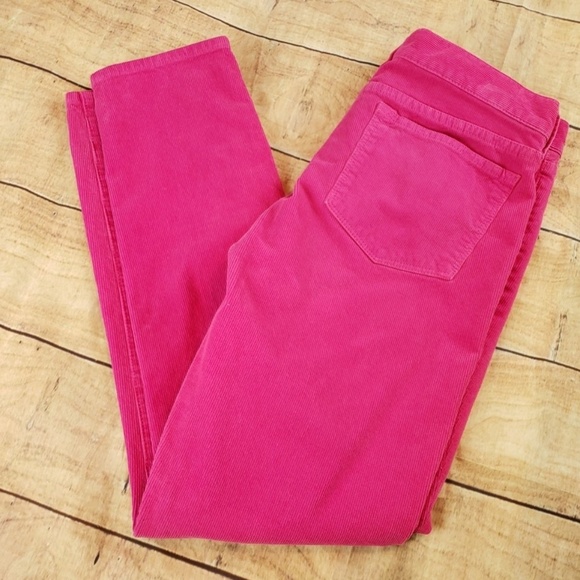 hot pink corduroy pants